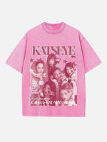 KATSEYE Print Round Neck T-shirt