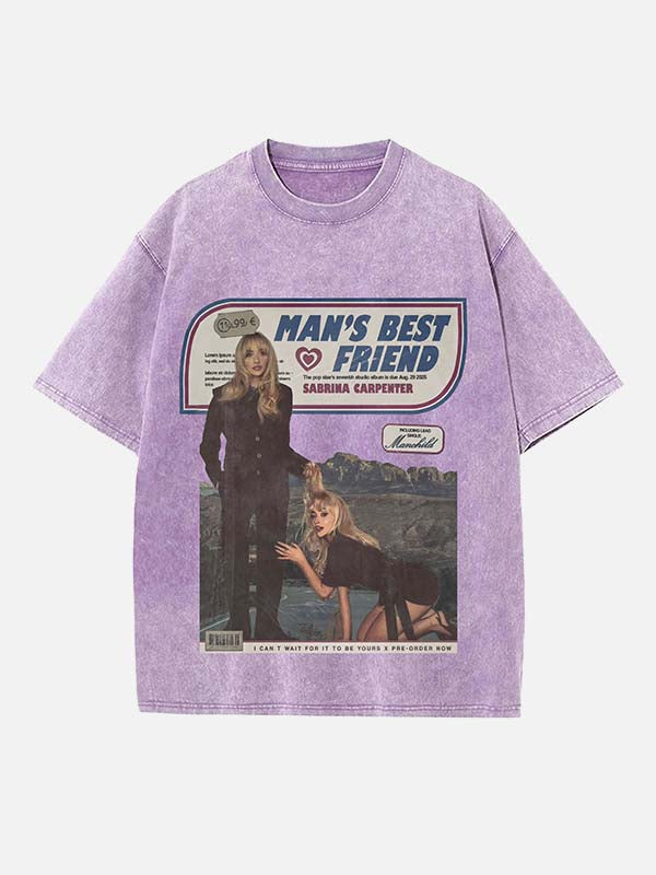 Sabrina Carpenter Print Round Neck T-shirt