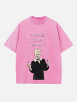 P!nk Print Round Neck T-shirt