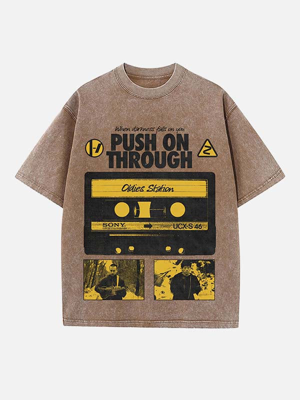 Twenty One Pilots Print Round Neck T-shirt