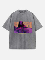 Rihanna Print Round Neck T-shirt