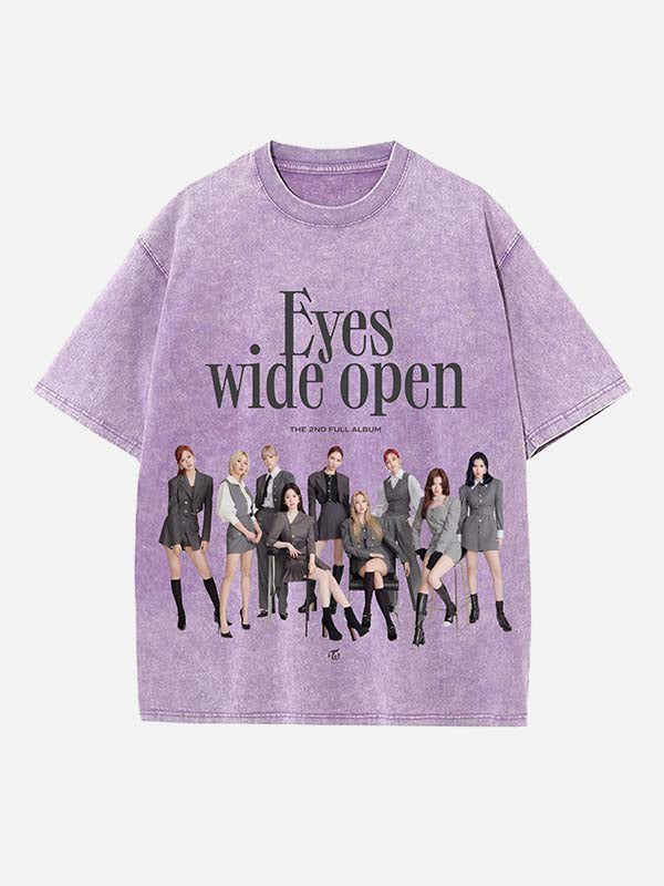 TWICE Print Round Neck T-shirt