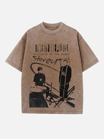 Twenty One Pilots Print Round Neck T-shirt