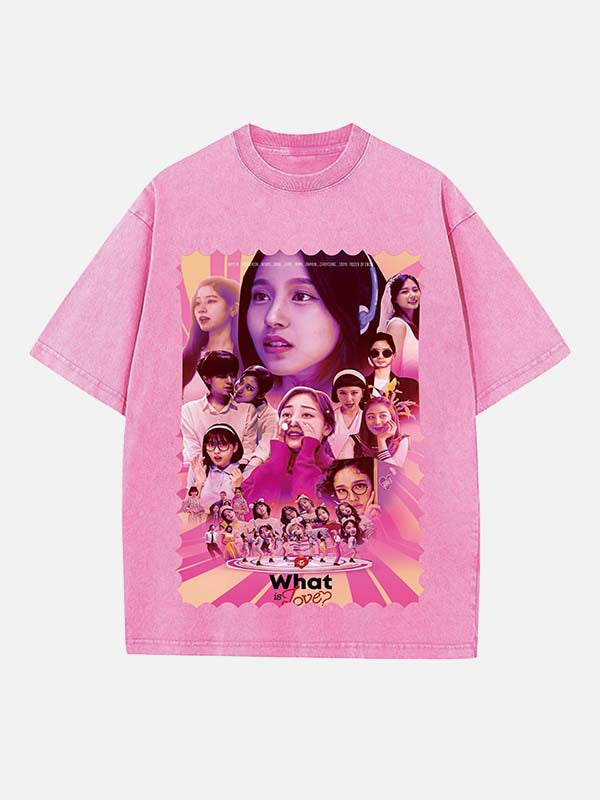 TWICE Print Round Neck T-shirt