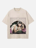 Selena Gomez Print Round Neck T-shirt
