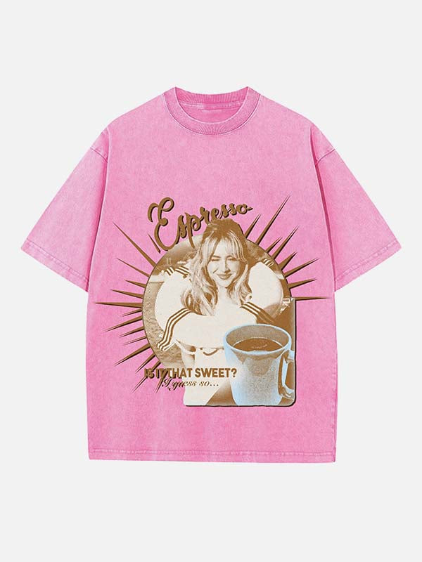 Sabrina Carpenter Print Round Neck T-shirt