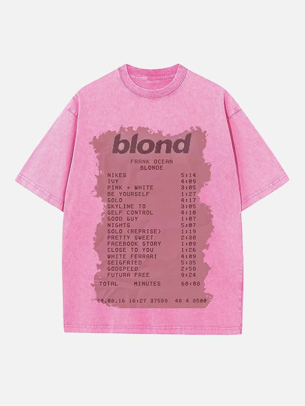 Frank Ocean Print Round Neck T-shirt