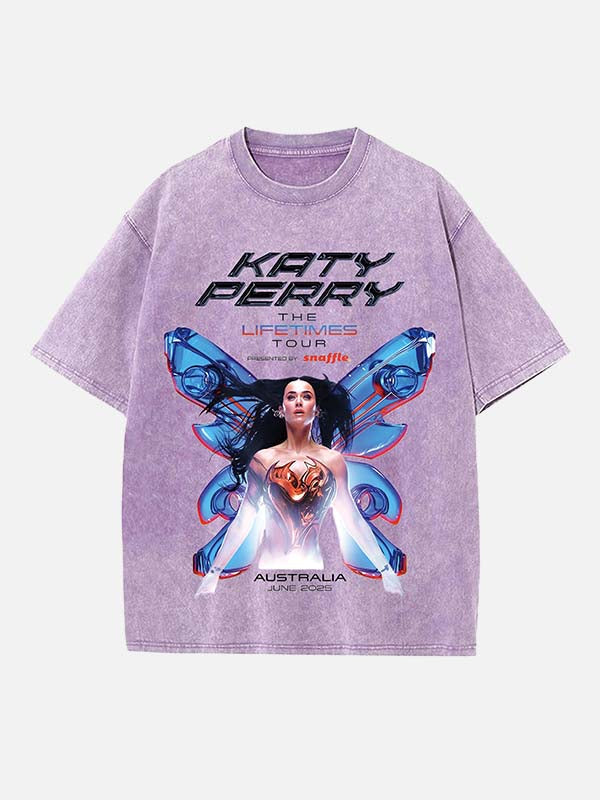 Katy Perry Print Round Neck T-shirt