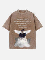 Juice WRLD Print Round Neck T-shirt