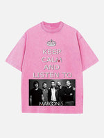 Maroon 5 Print Round Neck T-shirt