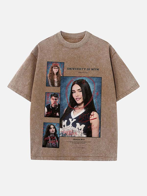 Madison Beer Print Round Neck T-shirt