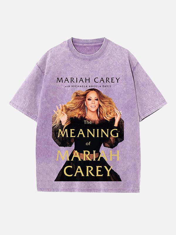 Mariah Carey Print Round Neck T-shirt