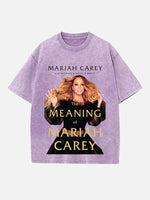 Mariah Carey Print Round Neck T-shirt