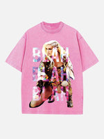 Kesha Print Round Neck T-shirt