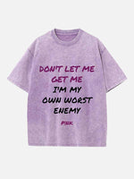 P!nk Print Round Neck T-shirt