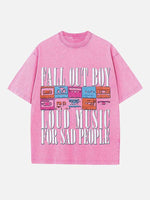 Fall Out Boy Print Round Neck T-shirt