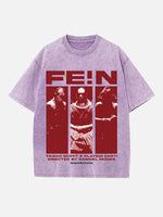 Travis Scott Print Round Neck T-shirt