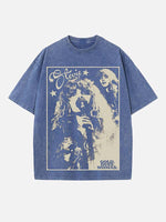 Fleetwood Mac Print Round Neck T-shirt