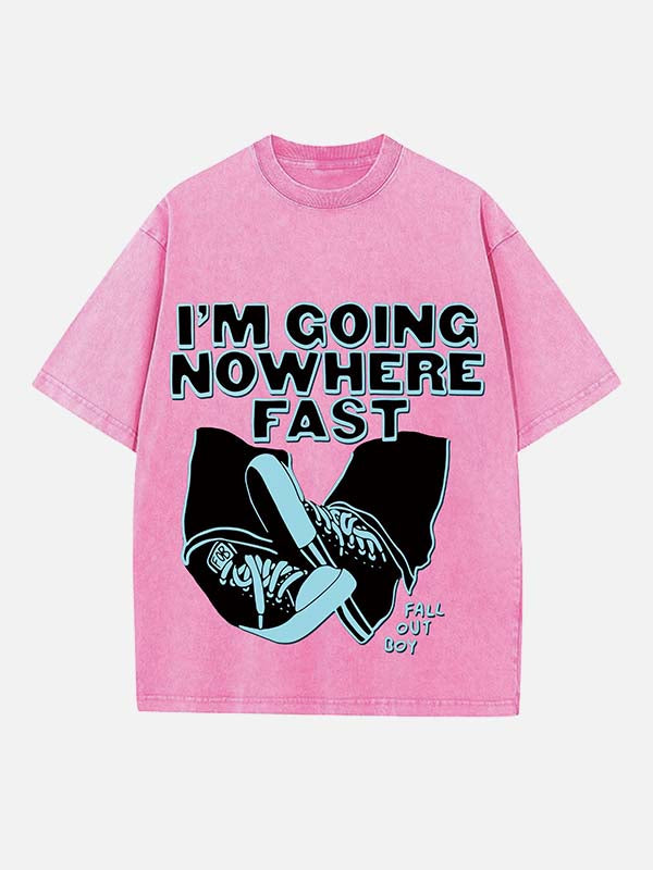 Fall Out Boy Print Round Neck T-shirt