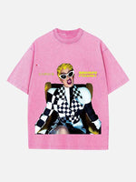 Cardi B Print Round Neck T-shirt