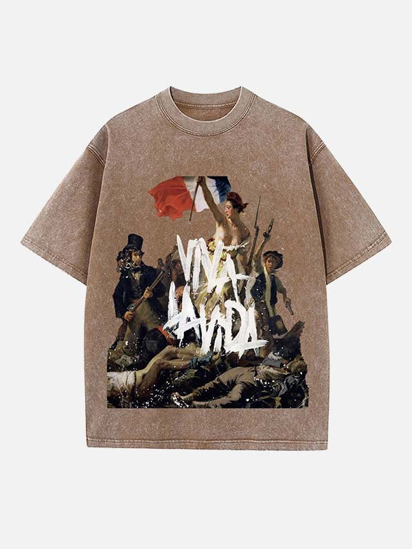 Coldplay Print Round Neck T-shirt