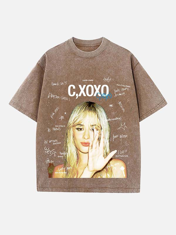 Camila Cabello Print Round Neck T-shirt