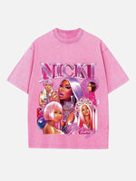 Nicki Minaj Print Round Neck T-shirt