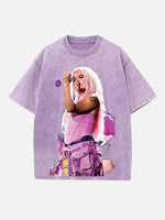 Karol G Print Round Neck T-shirt