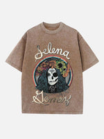 Selena Gomez Print Round Neck T-shirt