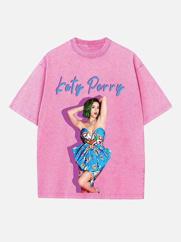 Katy Perry Print Round Neck T-shirt