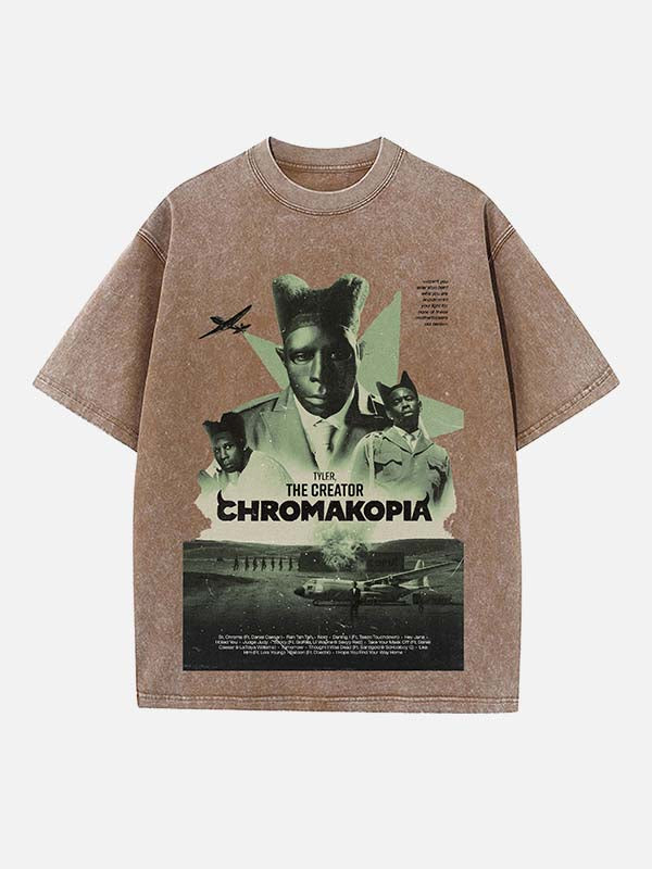 Tyler, The Creator Print Round Neck T-shirt