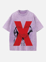 Madonna Print Round Neck T-shirt