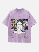 Miley Cyrus Print Round Neck T-shirt