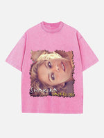 Shakira Print Round Neck T-shirt