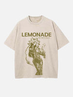Beyoncé Print Round Neck T-shirt