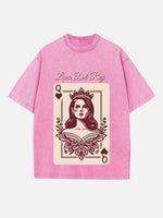Lana Del Rey Print Round Neck T-shirt