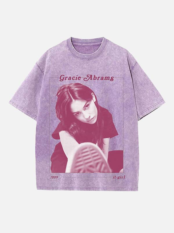 Gracie Abrams Print Round Neck T-shirt