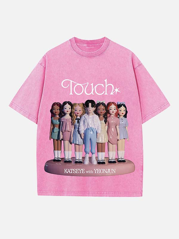 KATSEYE Print Round Neck T-shirt