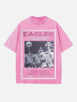 Eagles Print Round Neck T-shirt