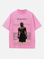 Travis Scott Print Round Neck T-shirt