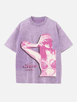 Tate McRae Print Round Neck T-shirt