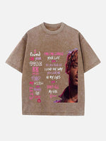 Juice WRLD Print Round Neck T-shirt