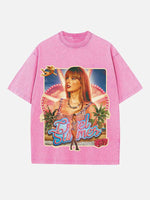 Taylor Swift Print Round Neck T-shirt