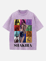 Shakira Print Round Neck T-shirt