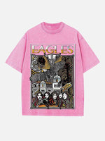 Eagles Print Round Neck T-shirt