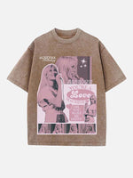 ABBA Print Round Neck T-shirt