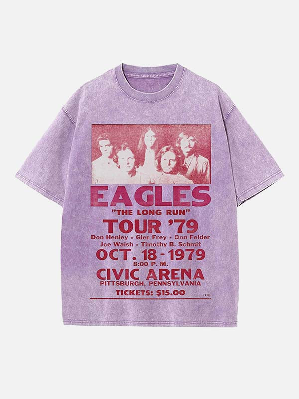 Eagles Print Round Neck T-shirt