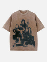 Queen Print Round Neck T-shirt