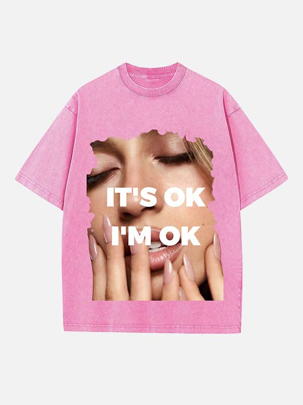 Tate McRae Print Round Neck T-shirt