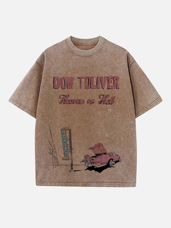 Don Toliver Print Round Neck T-shirt